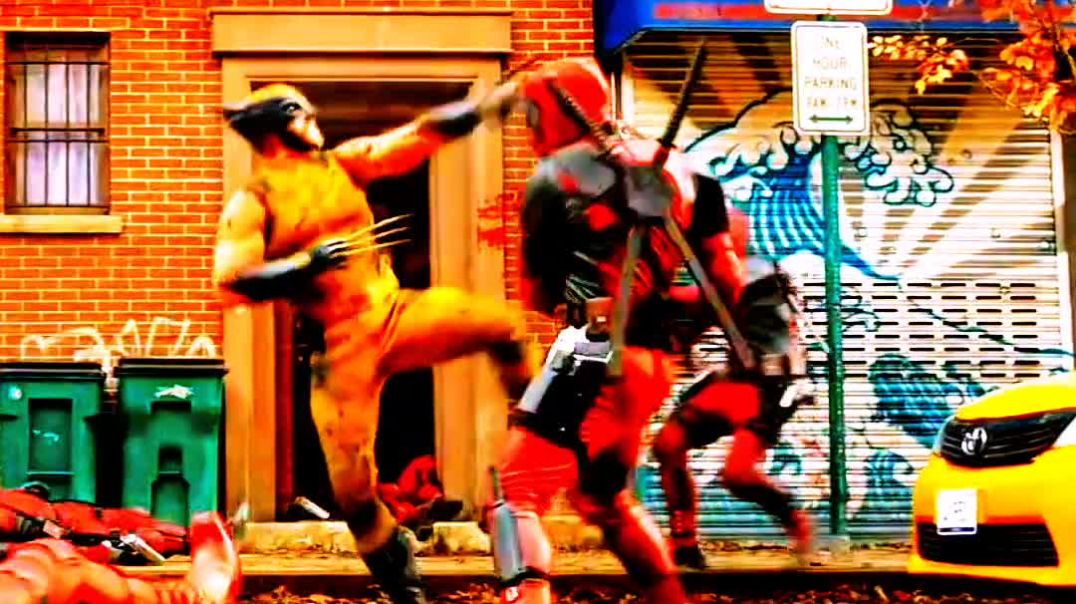 ⁣Deadpool,s and wolverine all Deadpool team fiting love scenes #shortvideo  #wolverine #marvel #thor