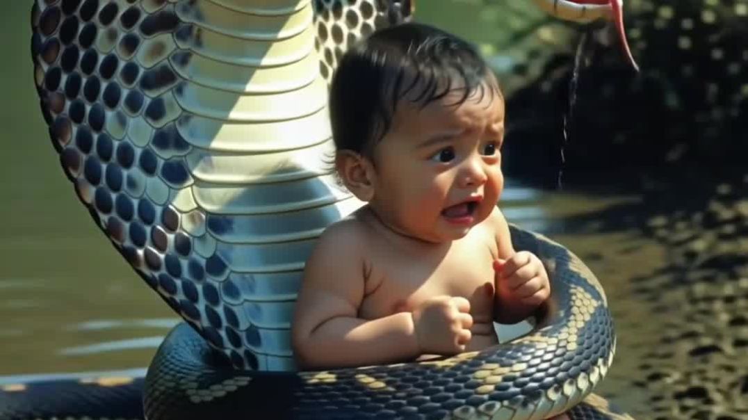 ⁣कोबरा का बच्चे पर ataik चील ने बचाया जान