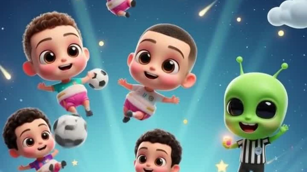 ⁣The baby footballers