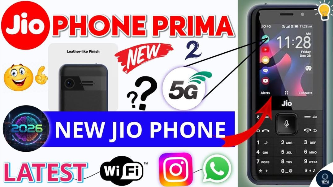 ⁣New Jio phone 2026 Jio Prima 2 Review 1 साल फ्री ? Jio Phone Prima 2 😍 #JioPhone