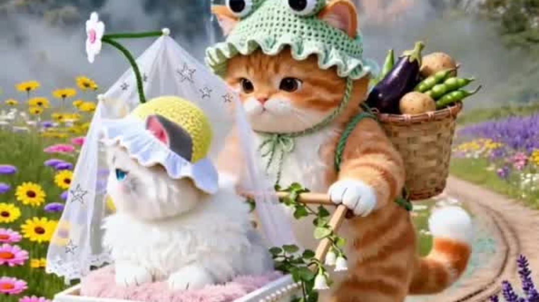 ⁣Big fat orange cat cooking #aivideo #acatthatcancook #orangecat #fatorange #themarvelousworldofcats 