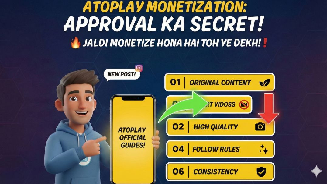 ⁣Atoplay new monetize policy /atoplay official post