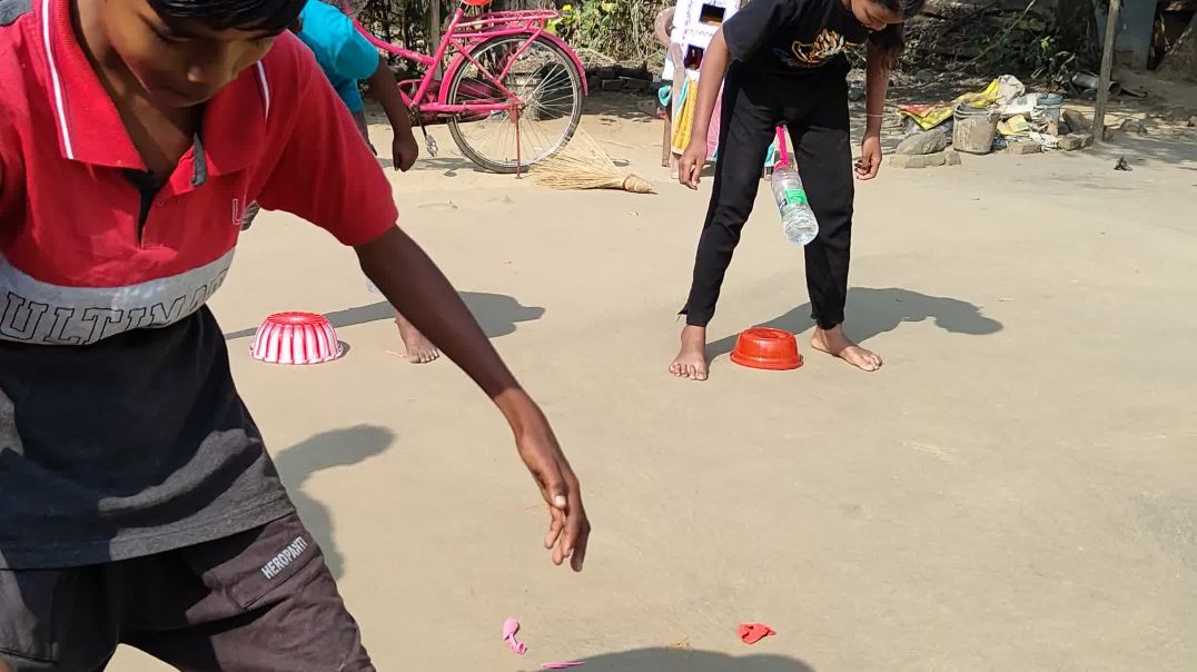 ⁣Basket racing challenge