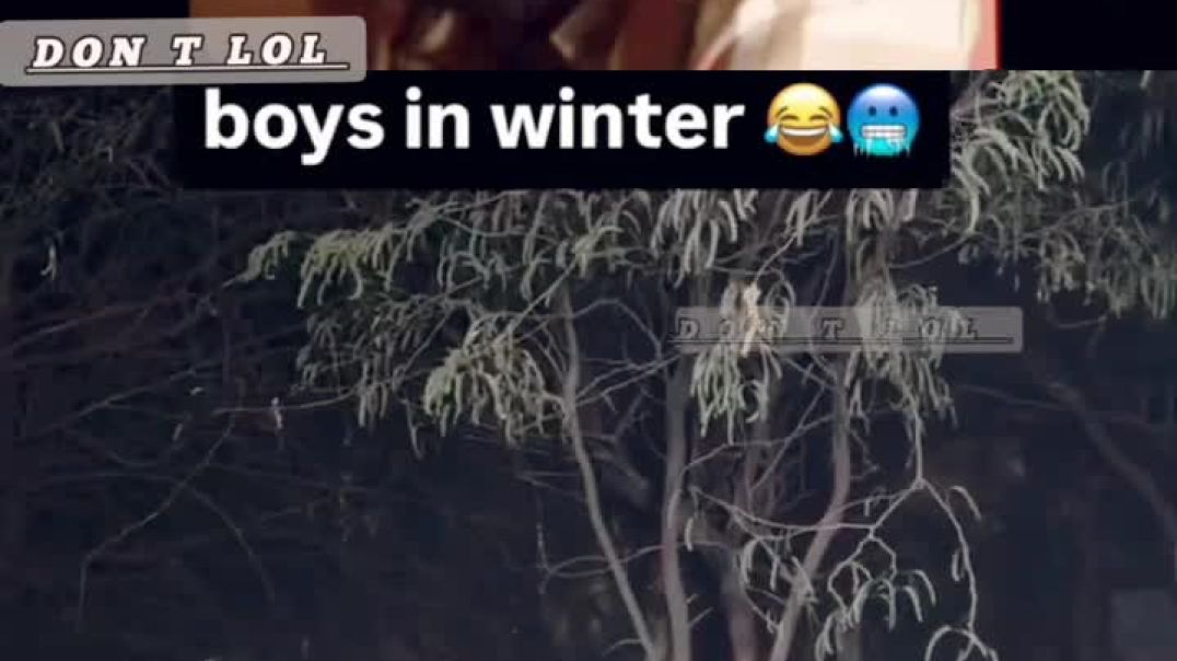 ⁣Girl and boys winter 🥶😂