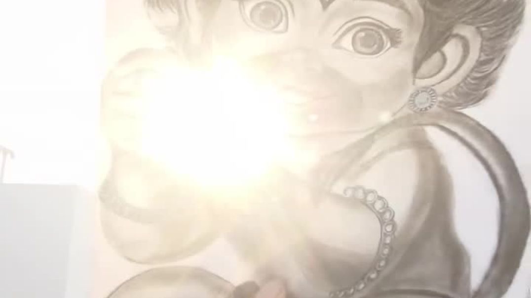 ⁣🌸 जुग सहस योजन पर भानु _ लीरयो  ताहि मधुर फल जानू_ _  bal hanuman sketch