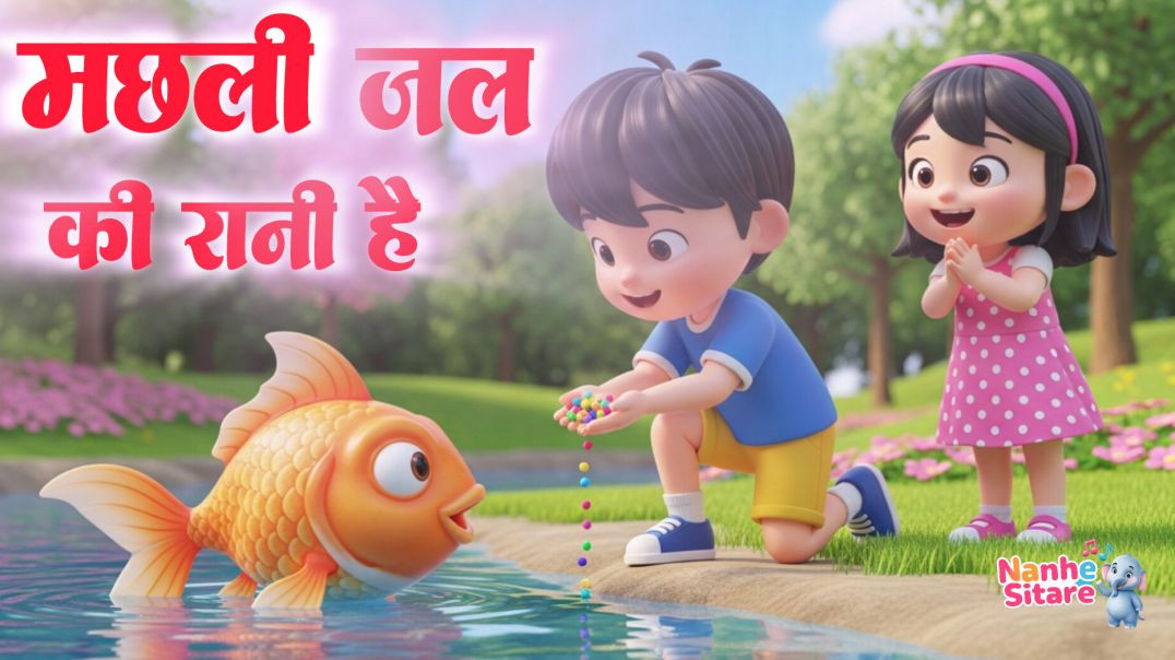 ⁣Machli Jal Ki Rani Hai Poem|मछली जल की रानी है | Hindi Balgeet, Rhymes #nurseryrhymes