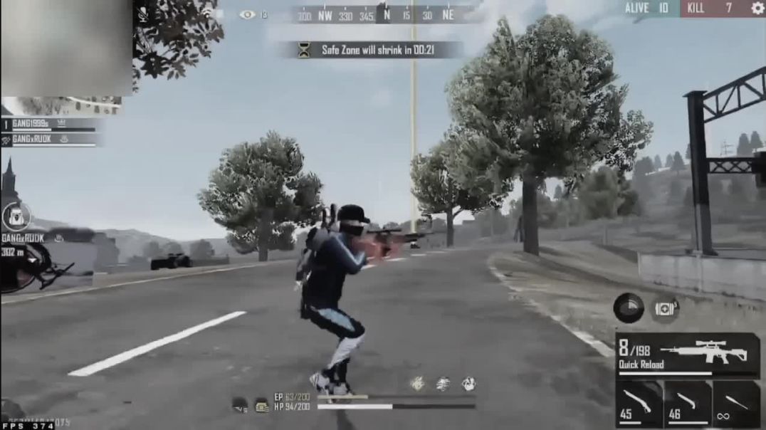 ⁣Free fire gameplay video