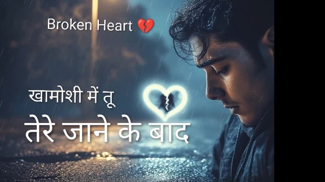 ⁣Khamoshi me tu #broken heart💔 #hindi song @dadaofmusic #sad song