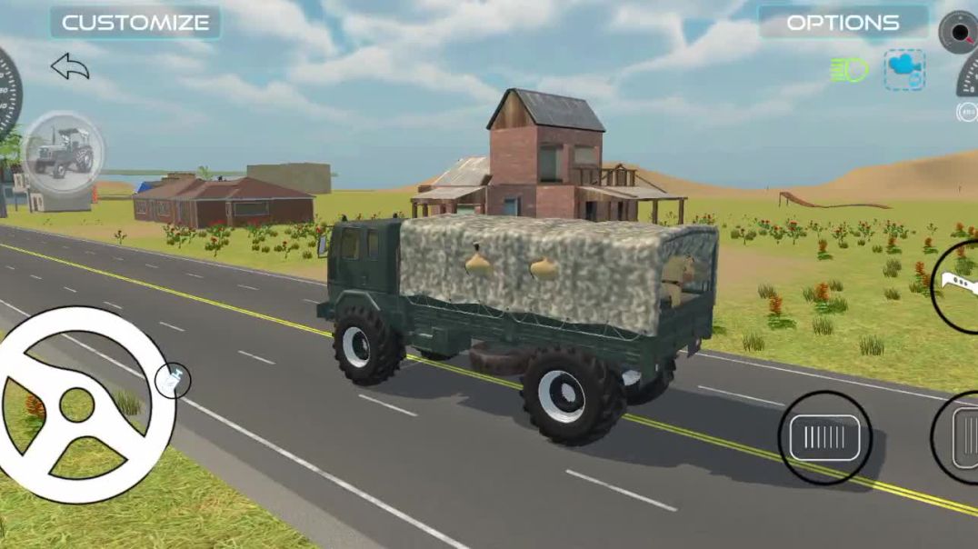 ⁣Tractor Game | Indian Tractor game | army truck game | army game | Indian vehicles simulator 3d game