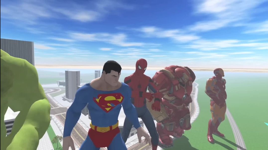 ⁣Avengers Vs MONSTER Titan Fight In INDIAN BIKES DRIVING 3D