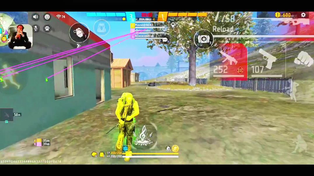 ⁣🔥 Free Fire Panel 1vs4 Extreme Rush Fight 😱 | Solo Clutch & OP Reflex 💥#FreeFirePanel #1vs4Rush 