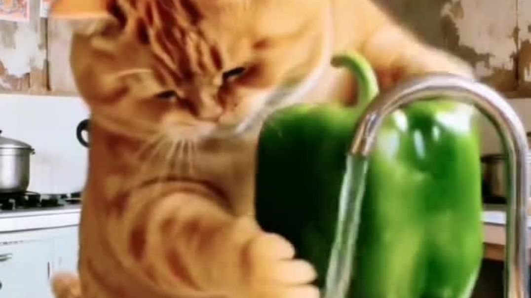 #reunionmeanscatsbeingtogether #interestingcat #catsalsohavealife #fatorangecatcooking #themarvelous