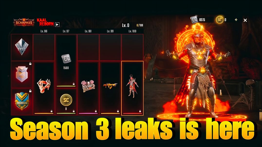 ⁣ScarFall 2.0 Season 3 ScarPass Is Here 💥Season 3 ScarPass Is Bawal 😱ScarFall 2.0 New Update Leaks 😍