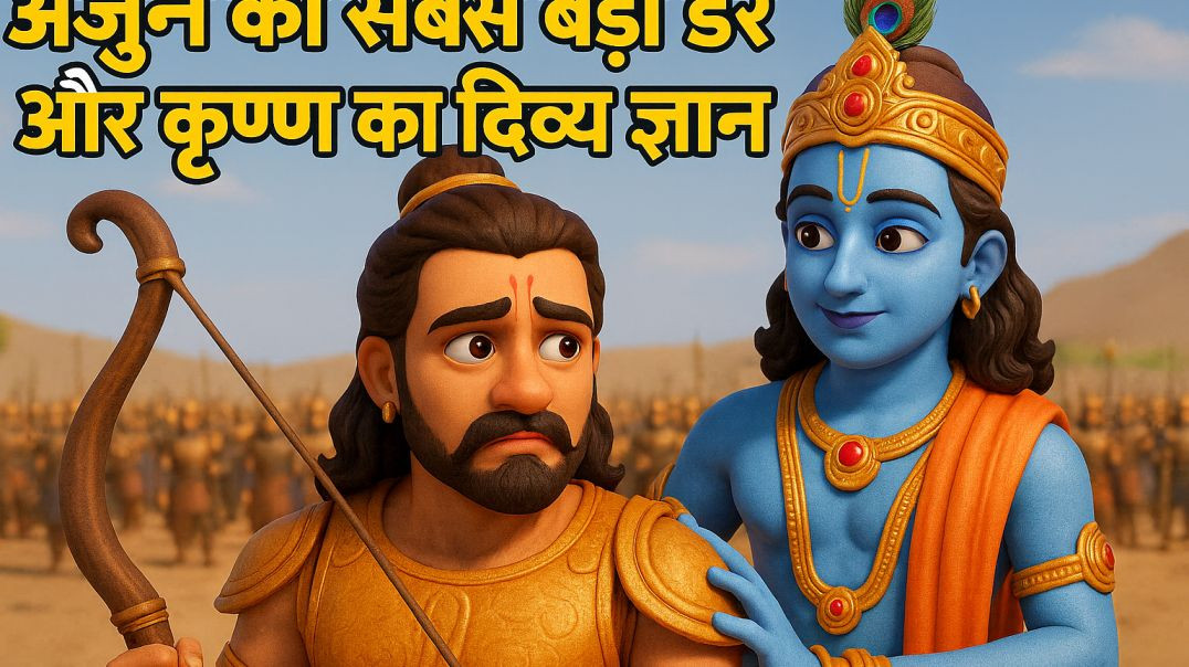 ⁣जब अर्जुन ने युद्ध छोड़ने की सोची—कृष्ण ने दिया जीवन बदल देने वाला संदेश"