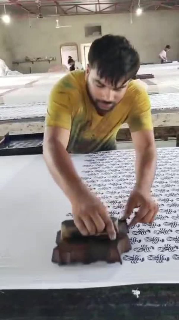 राजस्थानी हैंड ब्लॉक प्रिंटिंग 🥰🥰🥰##short video##