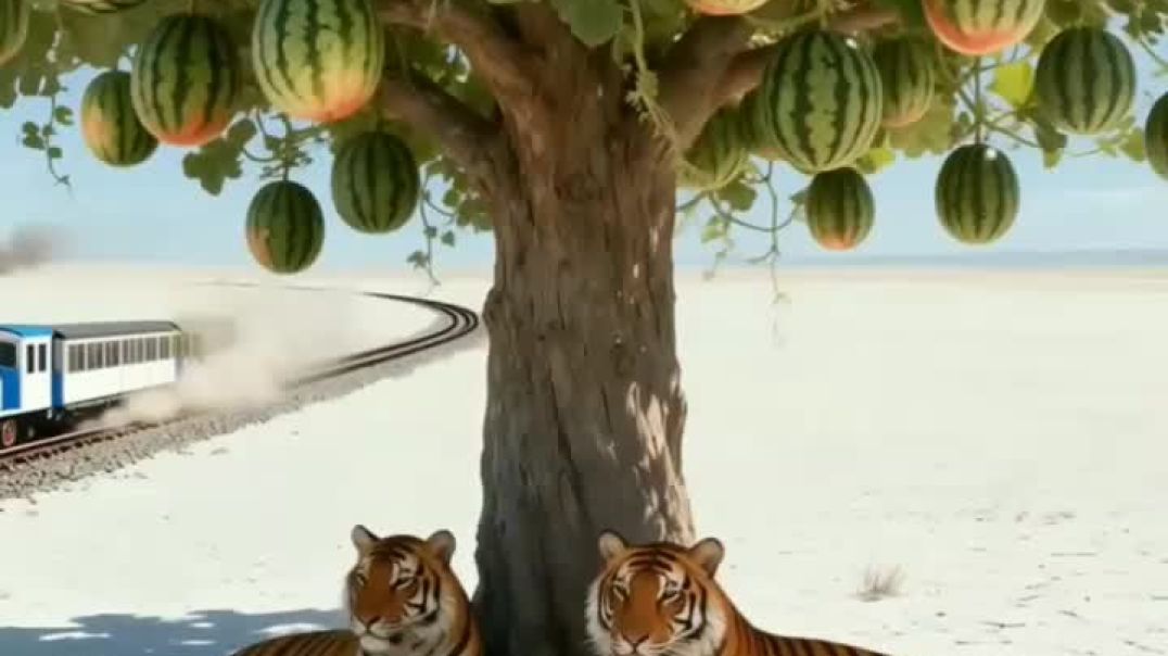 ⁣Lady Soldier saved the mango tree from drying up by watering it 😭 #ai​ #plants​ #save​ #water​