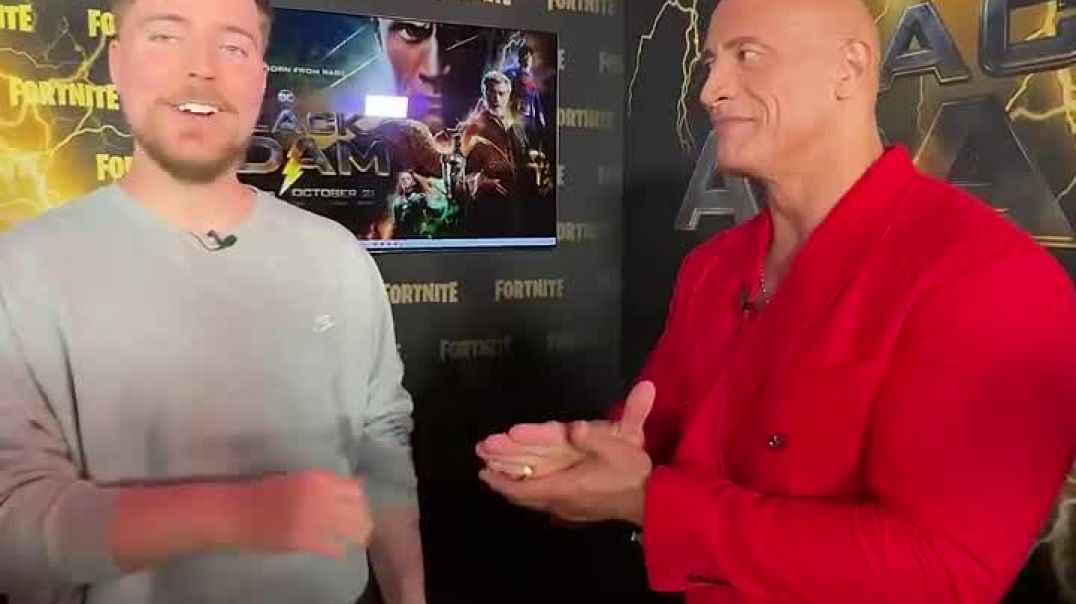 ⁣The Rock Vs MrBeast For $100,000