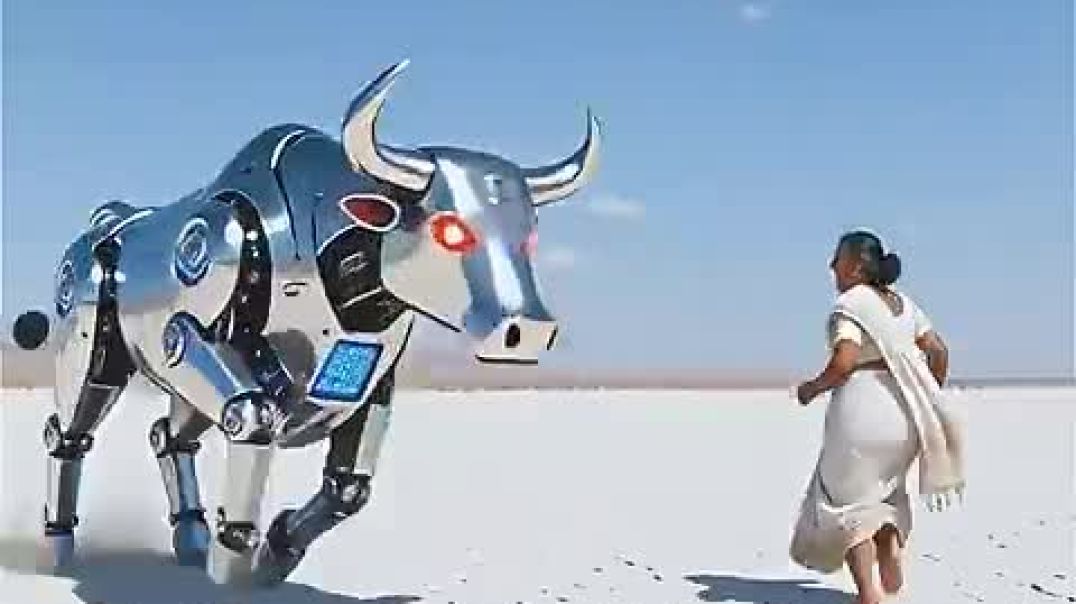 ⁣Bull_saved_the_dragon_fruit_tree_from_drying_by_watering_it_😭_#ai_#tree_#save_#water