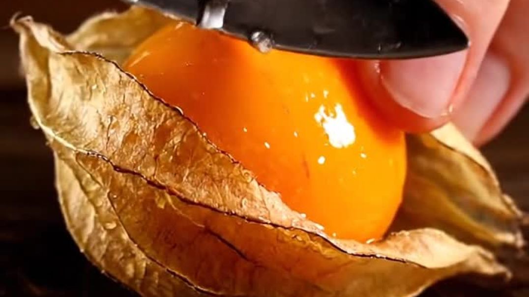 ⁣Physalis Cutting Sound Really Shoking Result....😲