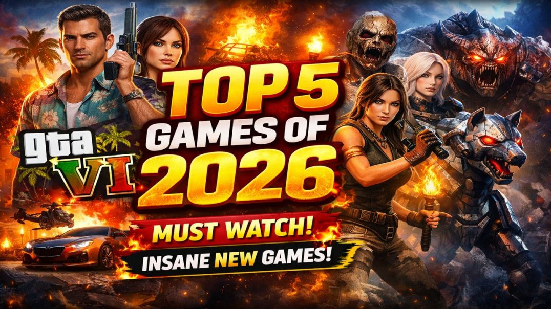 ⁣Top 5 Upcoming Games 2026 🔥 GTA 6, New Horror & Action Games