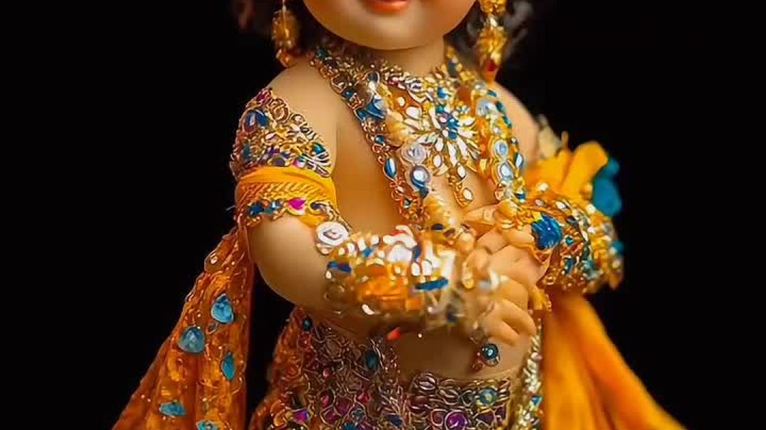 ⁣💙🌹नन्ही मुस्कान में समाया पूरा ब्रह्मांड,बाल कृष्ण की हँसी से खिल उठी हर आस ❤️🙏💙🌹A tiny smi
