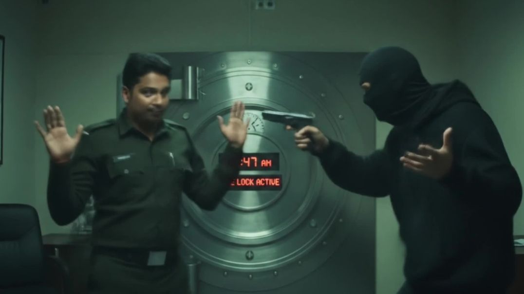 ⁣बहादुर गार्ड रमेश और बैंक लुटेरो की कहानी । Hindi story ! #viral #top