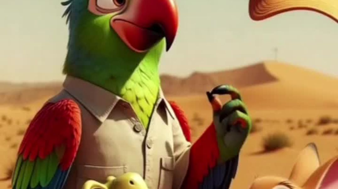 ⁣रेगिस्तान का तोता 😢 | पंख वाली टोपी और दोस्ती की कहानी |