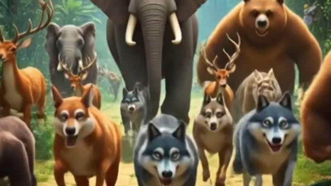 ⁣Jungle me hui kushti