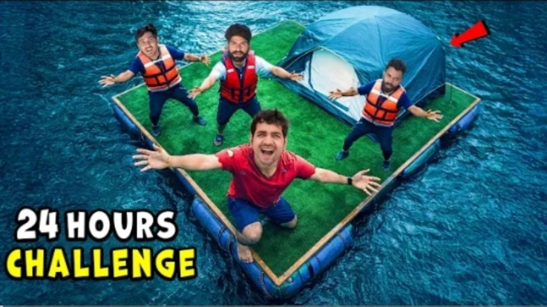 ⁣One Night Survival Challenge In Ghost Lake भूतिया तालाब में पूरी रात 😱I With Team