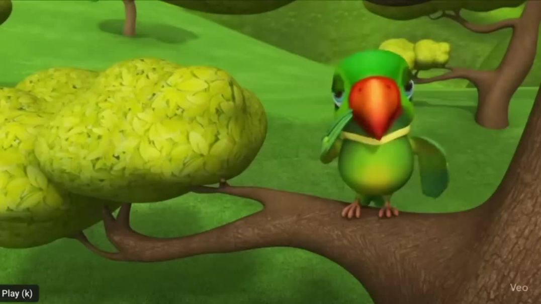 ⁣Main Tota Hare Rang Ka _ Hindi Rhymes _ मैं तोता मैं तोता _ Hindi Rhymes For Kids _ Baby Songs Hindi