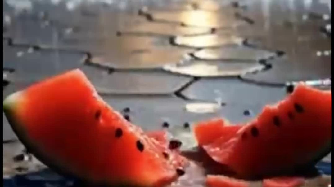 ⁣#Soldier ate watermelon and tiger saved the watermelon plant from drying by watering it 😭 #ai #plant