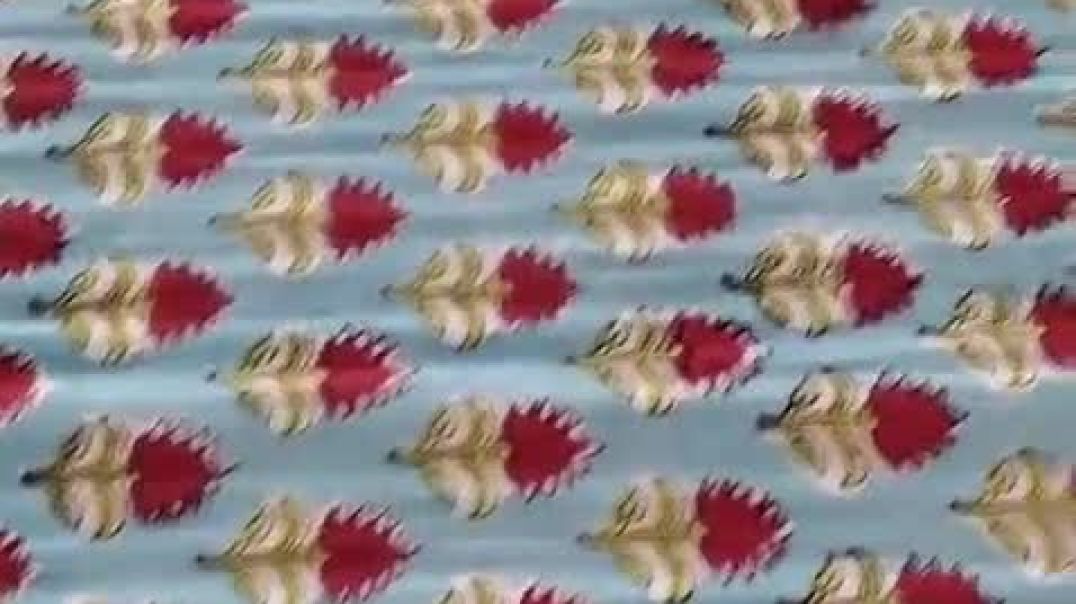 ⁣राजस्थानी हैंड ब्लॉक प्रिंटिंग 🥰❤️❤️🥰##shorts video##