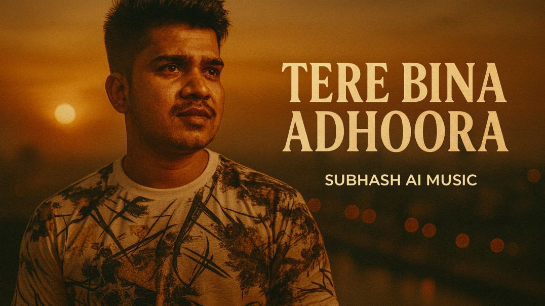 ⁣Tere Bina Adhoora | AI Generated Hindi Song | Emotional  | Subhash AI Music |SUBHASH