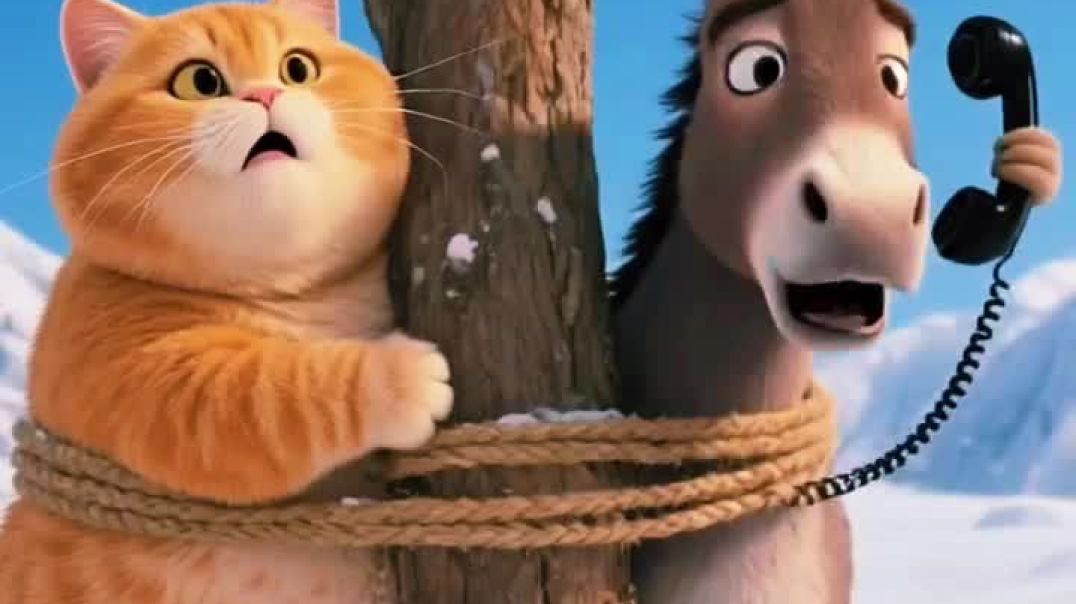 Cat and donkey 🫏 🤣