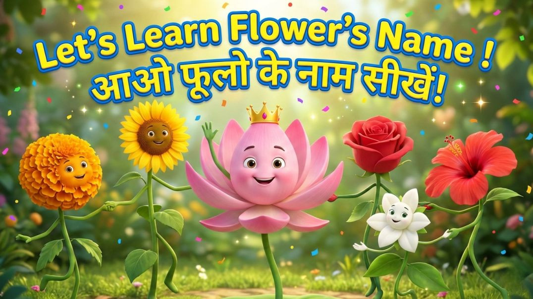 ⁣Flowers Ka Magic, Flower Safari | फूलों की सैर, आओ पहचानें फूल!
