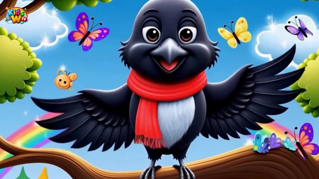 Clever_Crow_Facts_for_Kids_Fun_Educational_Song_Cartoon_Animation