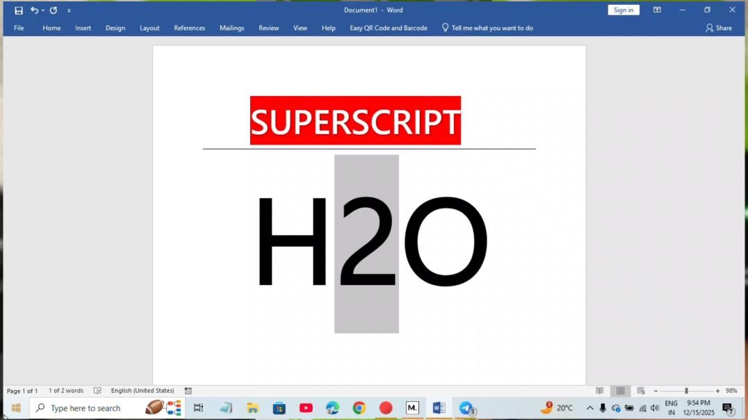 ⁣Draw a Superscript in MS Word Using Just a Shortcut | This Feels Like Magic#msword #keyboardshortcut