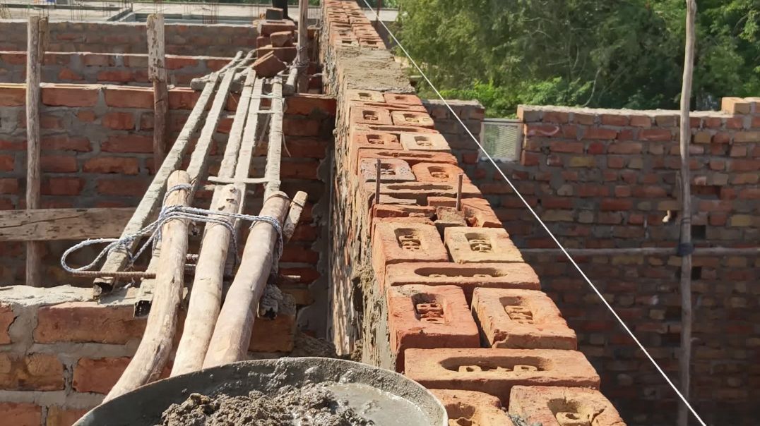 ⁣लाल ईंट की चनाई कैसे करें 👷