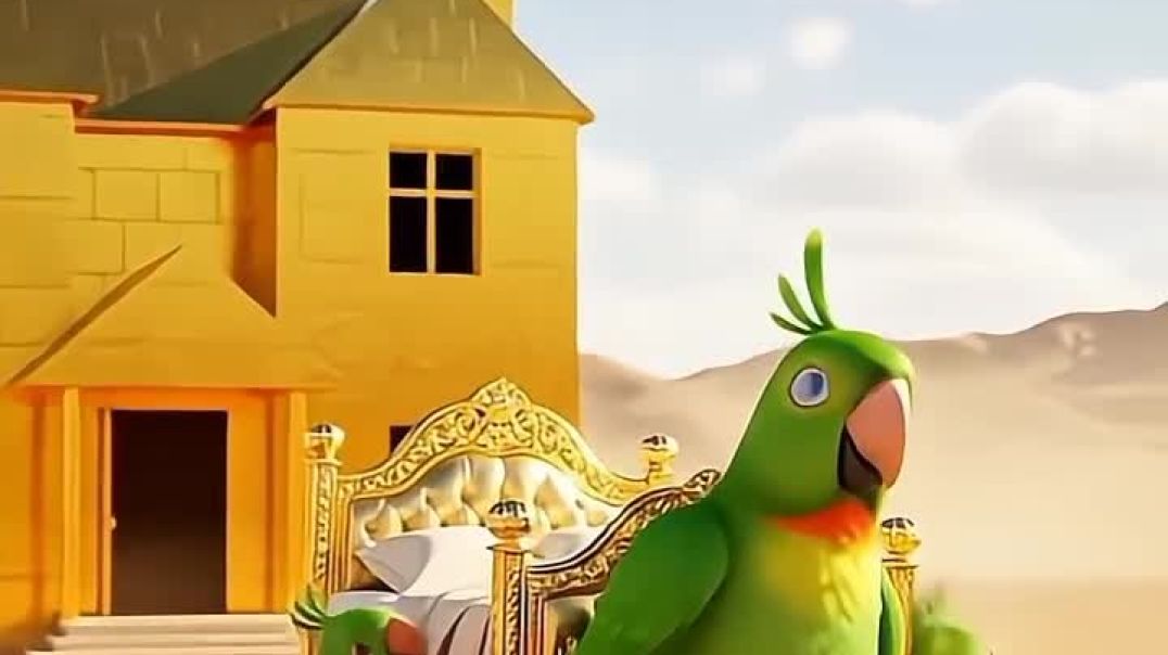 ⁣तोता ने🦜 अपने लिए सोने का घर बनाया🤯🤯