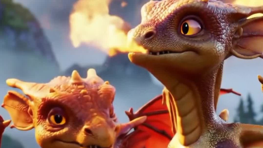 ⁣1Creating a  Story: The Dragon and Its Three Baby Dragons