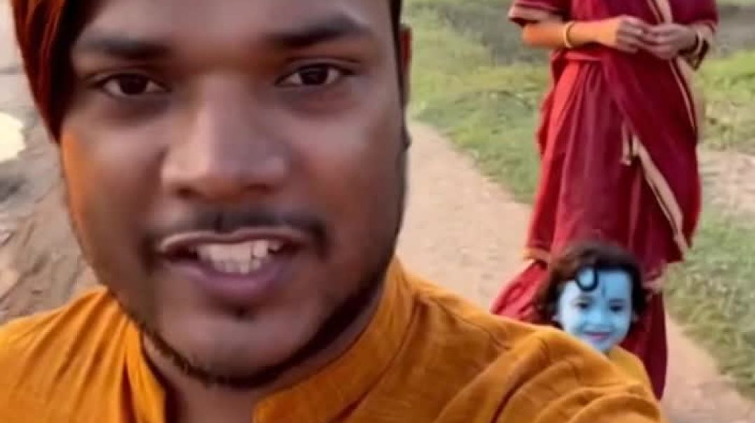 ⁣नन्हे कान्हा जी के साथ ब्लॉग 😂🙏