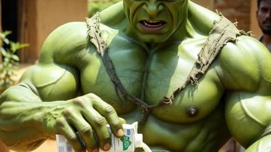 ⁣Hulk gaya dudh bechne