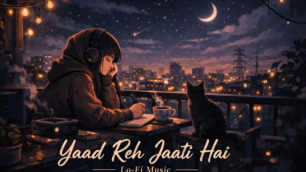 ⁣Yaad Reh Jaati Hai – Lo-fi Music | Slowed & Reverb | Hindi Chill Vibes 🌙