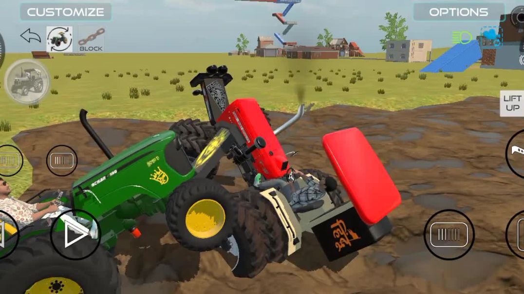 Swaraj 855 stunt in India vehicle simulater