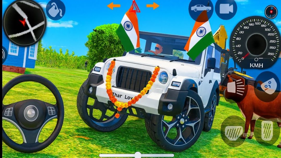 ⁣Modified Mahindra Thar😈Games: Indian Thar (Gadi Wala Games) Car Game Android Game - #2025