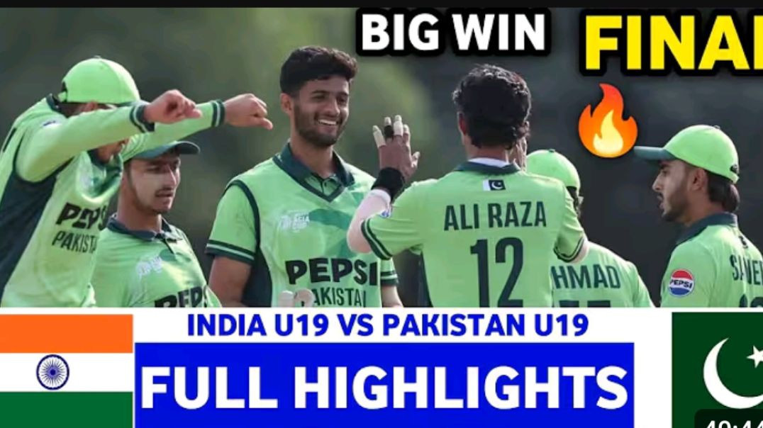 ⁣U19India U19 vs Pakistan U19.Final. Highlights