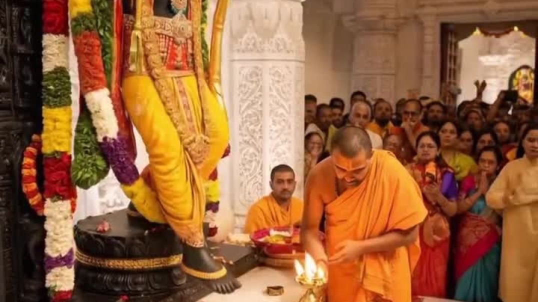 ⁣“Jai Shree Ram 🙏✨“What if Lord Ram held your child… what blessing would you ask”⸻Even the might