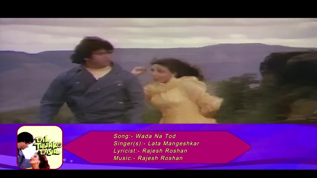 ⁣Wada Na Tod _ Lata Mangeshkar _ Dil Tujhko Diya 19(1080P_HD)