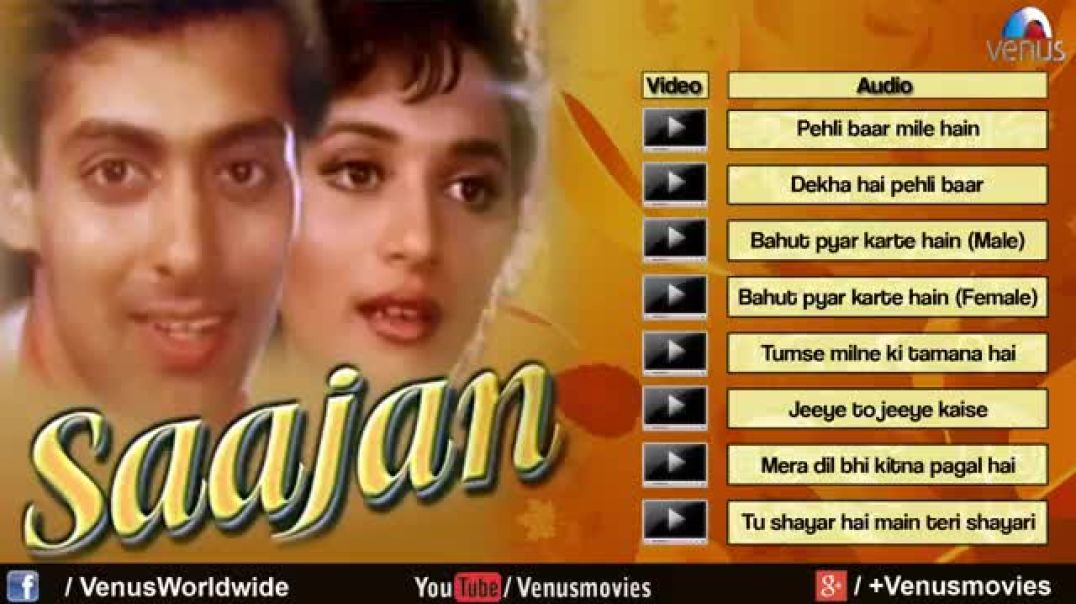 ⁣Saajan _ Jukebox _ Salman Khan_ Sanjay Dutt _ Madh(360P)