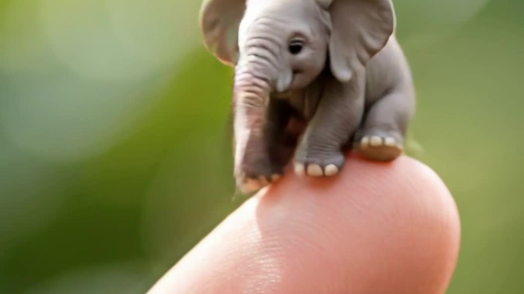 ⁣एक छोड़ा हाथी का बच्चा